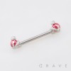 HALLOWEEN ORNATE SNAKE CLAWS 316L SURGICAL STEEL NIPPLE RING